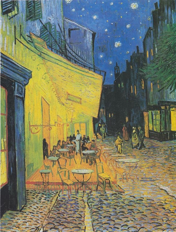 Cafe De Terrace Aries by Vincent Van Gogh A3/A2/A1 Art Print/Canvas