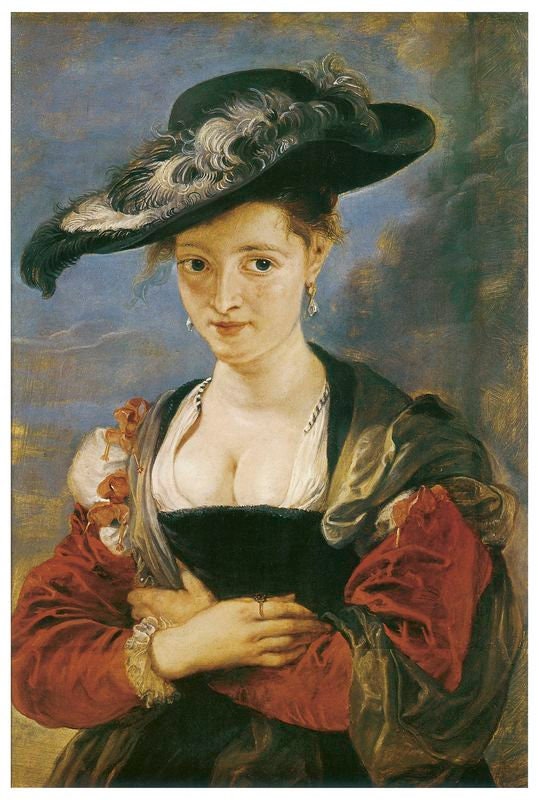 Portrait of Suzanne Fourment by Peter Rubens A3/A2/A1 Art Print/Canvas