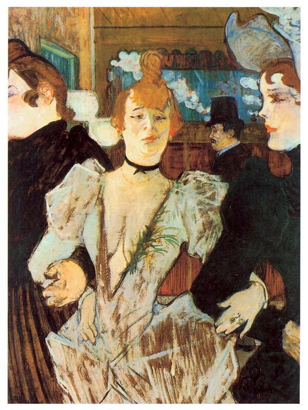 Arriving at The Moulin Rouge by Henri Toulouse Lautrec A3/A2/A1 Art Print/Canvas