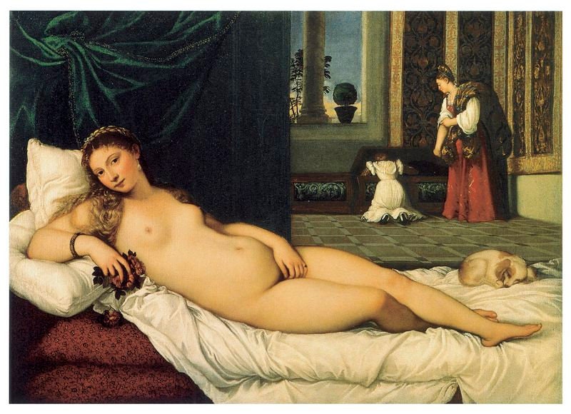 The Venus of Urbino by Titian A3/A2/A1 Art Print/Canvas