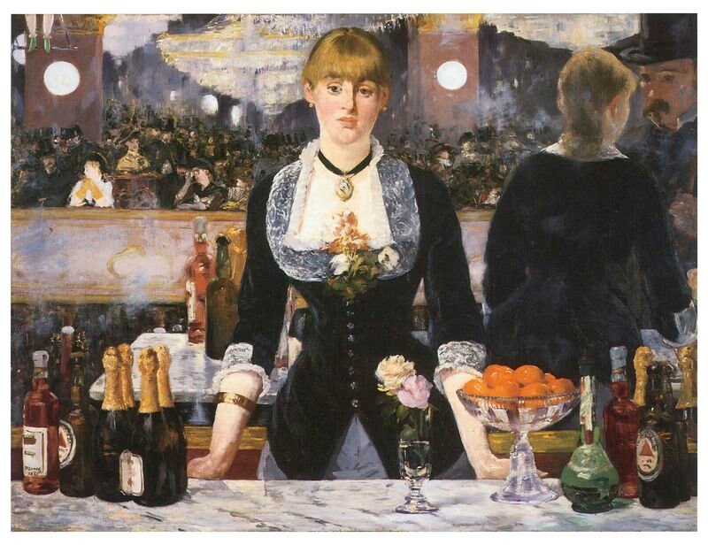 A Bar at The Folies Bergeres by Edouard Manet A3/A2/A1 Art Print/Canvas