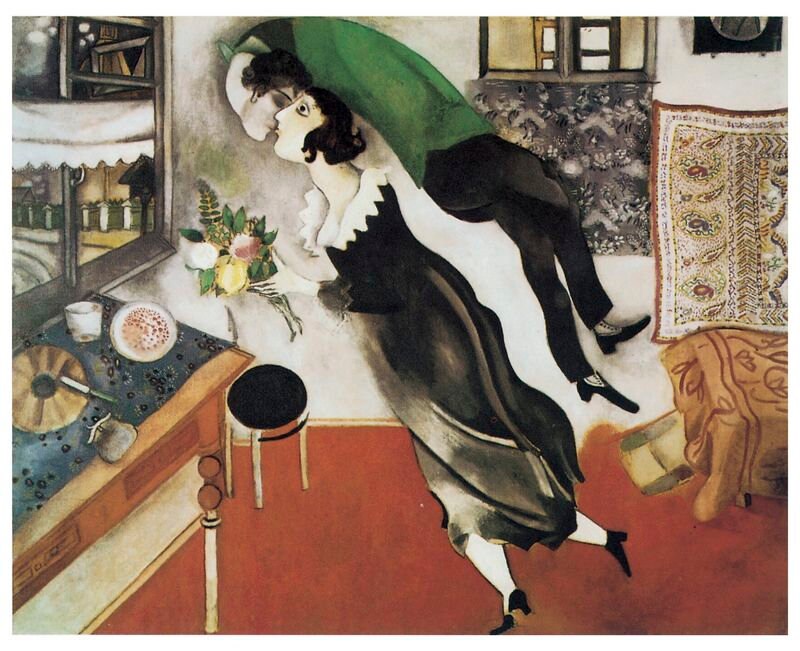 The Birthday by Marc Chagall A3/A2/A1 Art Print/Canvas