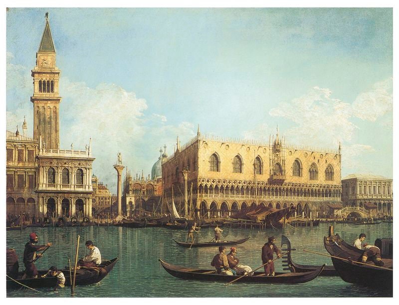 The Pier, Seen From the Basin of Sn Marco by Canaletto A3/A2/A1 Art Print/Canvas