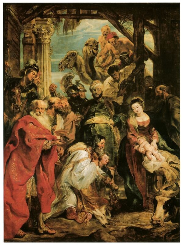 The Adoration of The Magi by Peter Paul Rubens A3/A2/A1 Art Print/Canvas