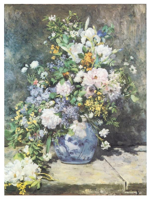 Vase of Flowers by Pierre Renoir A3/A2/A1 Art Print/Canvas