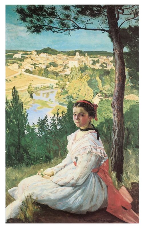 View of the Village by Frederic Bazille A3/A2/A1 Art Print/Canvas