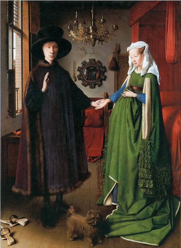 Giovanni Arnolfini and his Wife by Jan Van Eyck A3/A2/A1 Art Print/Canvas