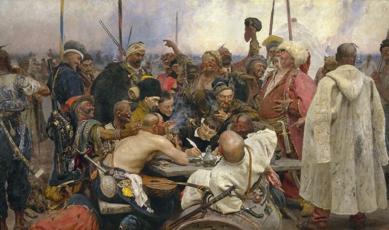 Reply of The Zaporozhian Cossacks by Ilya Repin A3/A2/A1 Art Print/Canvas