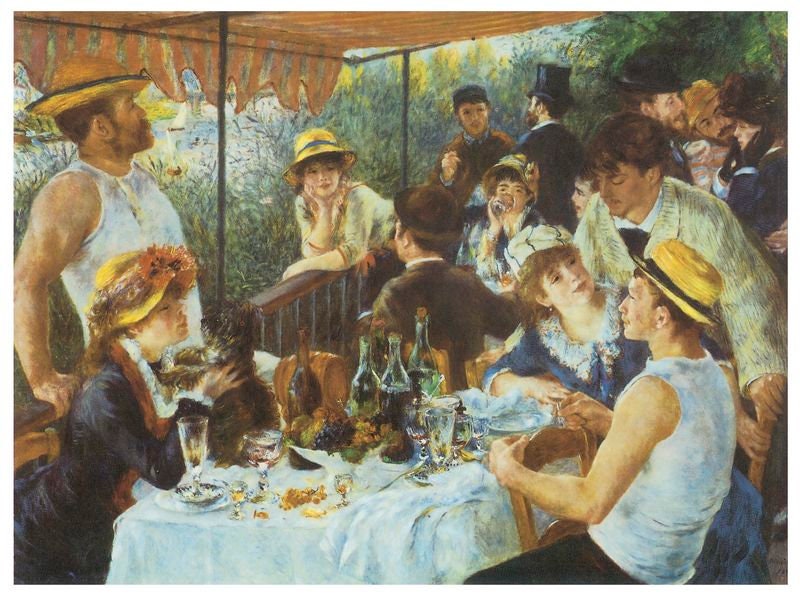 The Luncheon of the Boating Party by Pierre Renoir A3/A2/A1 Art Print/Canvas