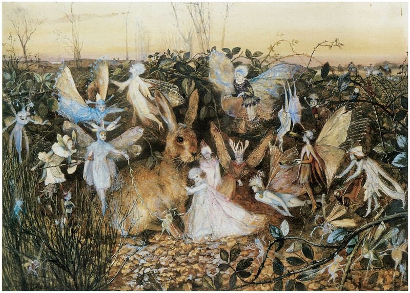 Fairy Twilight by John Anster Fitzgerald A3/A2/A1 Art Print/Canvas