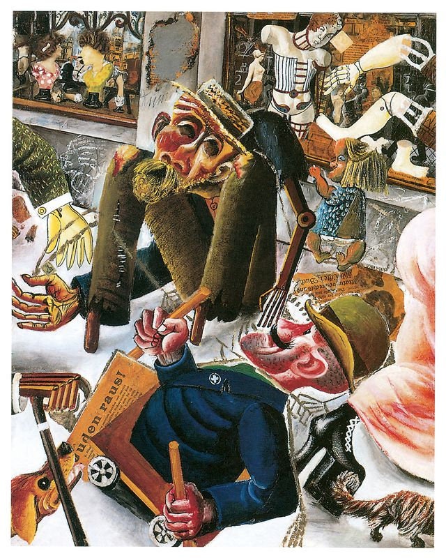 Prager Street by Otto Dix A3/A2/A1 Art Print/Canvas