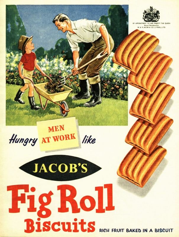 Vintage Jacobs Fig Roll Advertisement Poster Print A3/A4