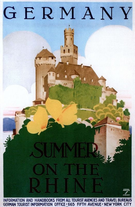 Vintage Germany Tourism Poster Print A3/A4