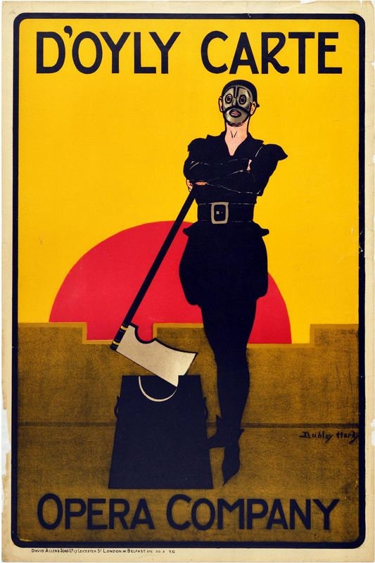 Vintage Doyly Carte Opera Company Poster Print A3/A4