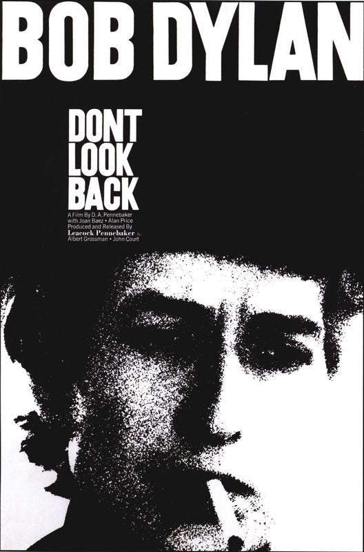 Vintage Bob Dylan Dont Look Back Poster Print A3/A4