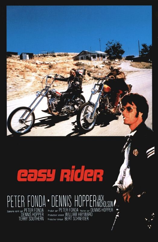 Vintage Easy Rider Movie Poster Print A3/A4