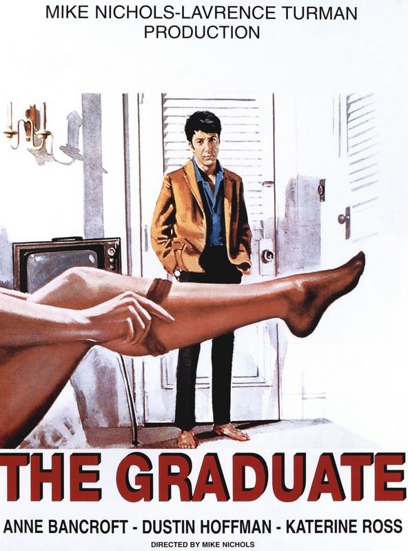 Vintage The Graduate Dustin Hoffman Movie  Poster Print A3/A4