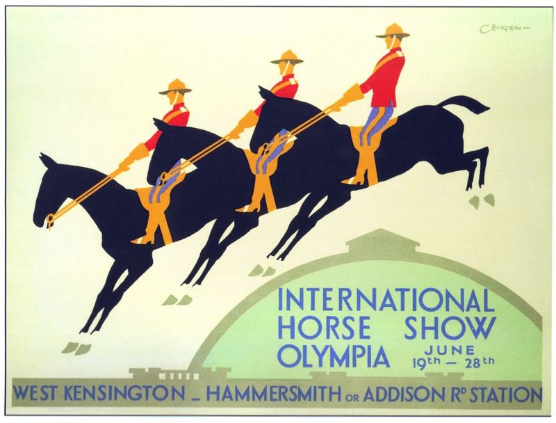 Vintage Olympia International Horse Show 1930 Poster Print A3/A4
