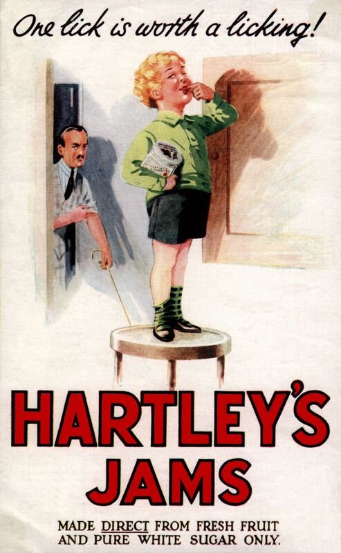 Vintage Hartleys Jam Advertisement Poster Print A3/A4