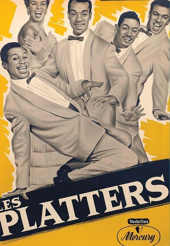 Vintage Motown The Platters Music Poster Print A3/A4