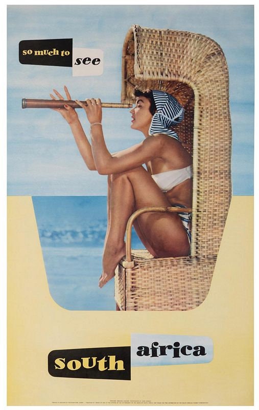 Vintage South Africa Tourism Poster Print A3/A4