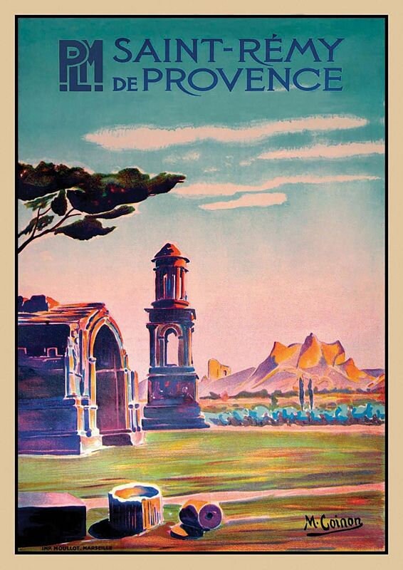 Vintage Saint Remy France Tourism Poster Print A3/A4