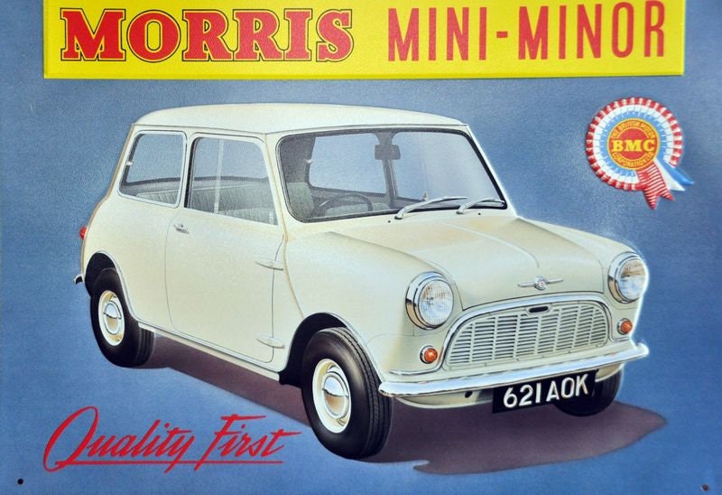 Vintage 1960's Morris Mini Minor Advertisement Poster Print A3/A4