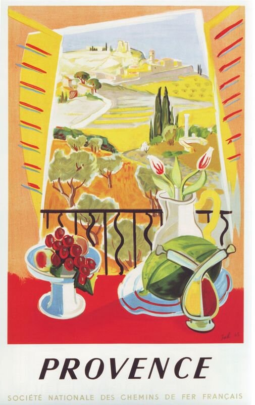 Vintage Provence France Tourism Poster Print A3/A4