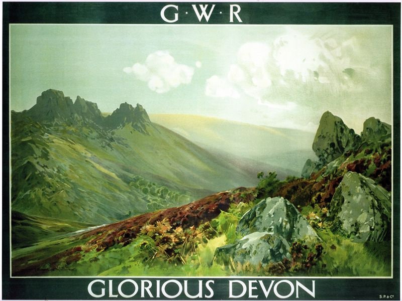 Vintage GWR Glorious Devon Railway Poster A4/A3/A2/A1 Print