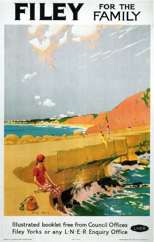 Vintage LNER Filey Yorkshire Railway Poster A4/A3/A2/A1 Print