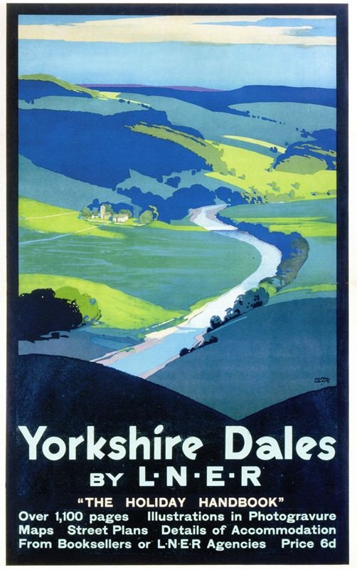 Vintage LNER Yorkshire Dales Railway Poster A4/A3/A2/A1 Print