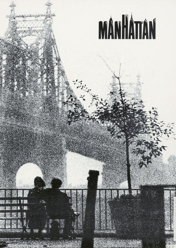 Vintage Manhattan Woody Allen Movie Poster Print A3/A4