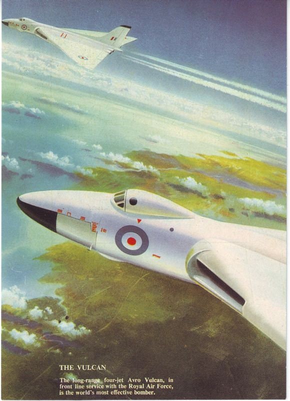 Vintage Vickers Vulcan RAF Poster Print A3/A4
