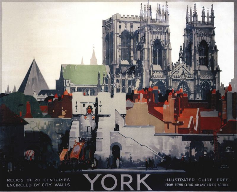 Vintage LNER York Minster Railway Poster Print A3/A4