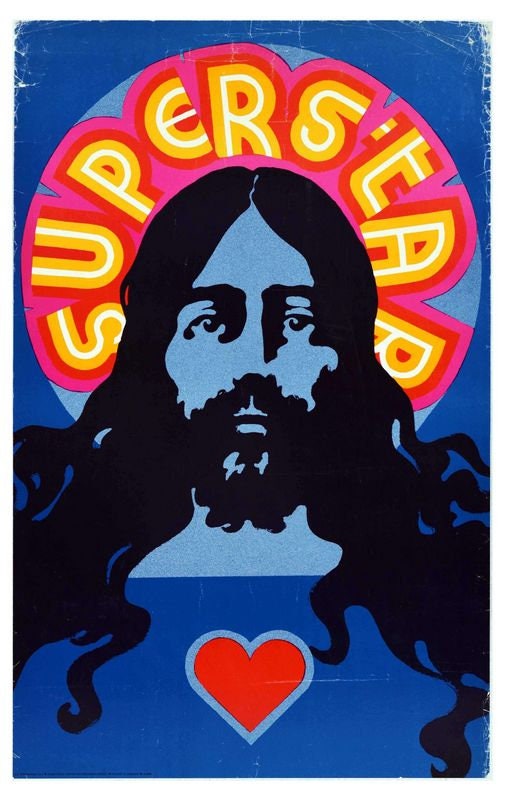 Vintage Jesus Christ Superstar Musical Poster Print A3/A4 – Vintage ...