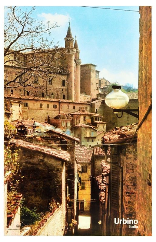 Vintage Urbino Italy Tourism Poster Print A3/A4