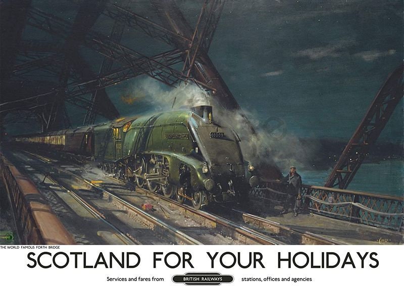 Vintage British Rail Scotland For Your Holidays Railway Poster Print A ...