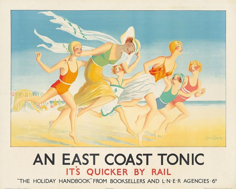 Vintage LNER East Coast Tonic Railway Poster Print A3/A4