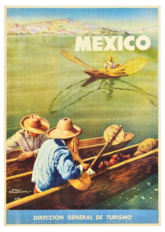 Vintage Mexico Tourism Poster Print A3/A4