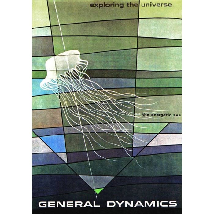 Mid Century Eames Era 1950’s General Dynamics Oceanic 