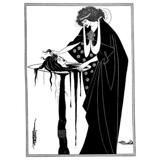 Salome Illustration From Ocsar Wilde’s Play By Aubrey 