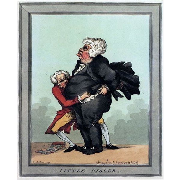 Vintage 18th century British Political Satire Bigger 