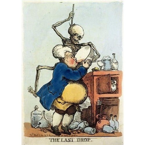 Vintage 18th Century British Political Satire The Last Drop 