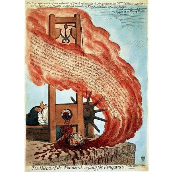 Vintage 18th Century British Political Satirical cartoon The