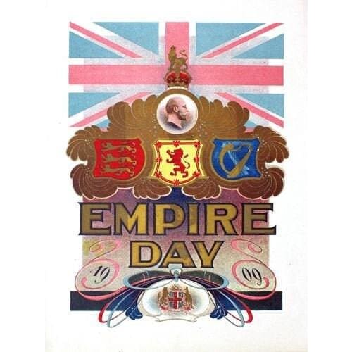 Vintage 1909 British Empire Day Poster A3 Print - A3 - 