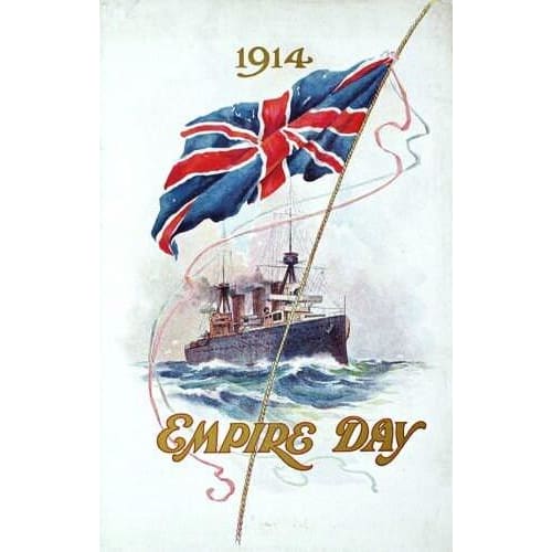 Vintage 1914 British Empire day Poster A3 Print - A3 - 