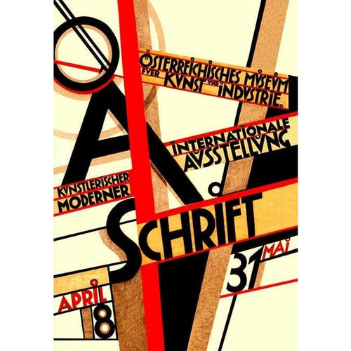 Vintage 1920’s Austrian International Bauhaus Design Art 