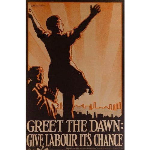 Vintage 1920’s Give Labour a Chance UK Election Poster 