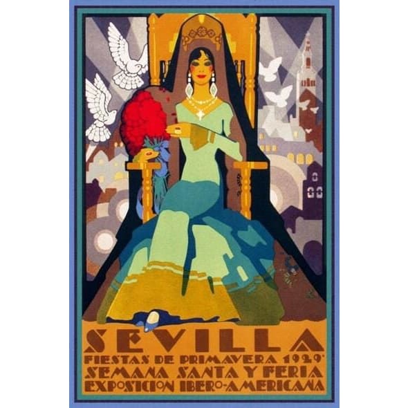 Vintage 1920’s Seville Festival/ Feria Sevilla Travel To 