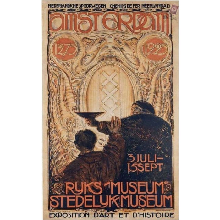 Vintage 1925 Ryks Museum Amsterdam History Exhibition 